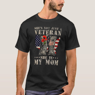 T-shirt Elle n'est pas seulement un vétéran, elle est ma m
