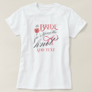 T-shirt Elle Noue le Nœud Coquette Enterrement de Vie de J