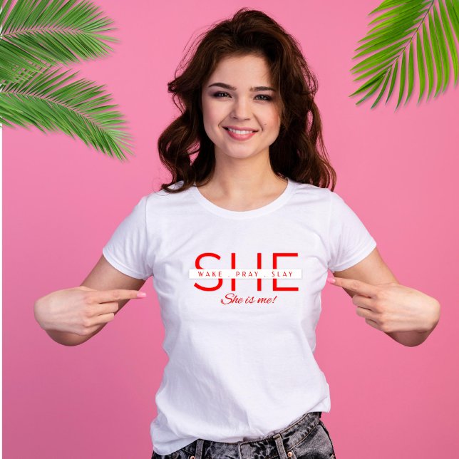 T-shirt ELLE SE RÉVEILLE, Prie, JE L'ESPÈRE, C'EST MOI (Créateur téléchargé)