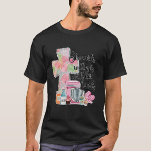T-shirt Elle Travaille Avec Volonté Avec Ses Proverbes Mai