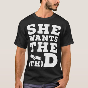 T-shirt Elle veut D Docteur En Théologie Diplômée