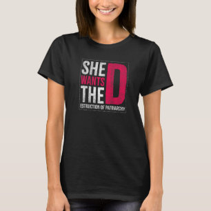 T-shirt Elle Veut La Destruction Du Patriarcat Pour Femini