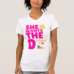 T-shirt Elle veut le débardeur de dames de D (vitamine)