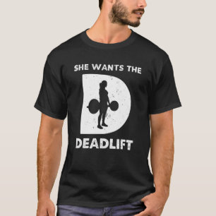 T-shirt Elle Veut L'ÉCLAIRAGE DU POIDS D'Élevage