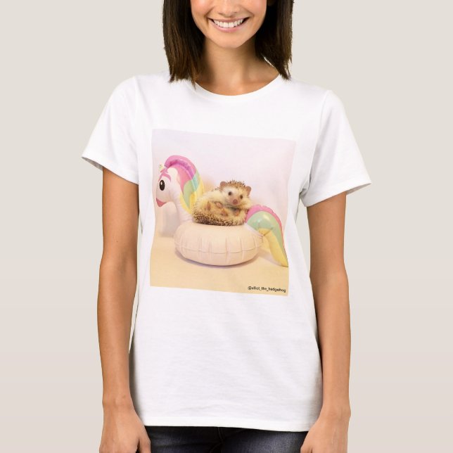 T-shirt elliot la chemise de licorne de hérisson (Devant)