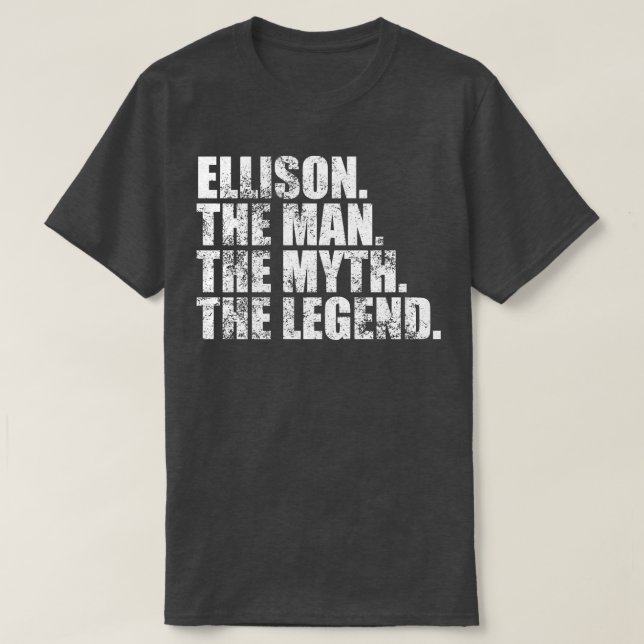 T-shirt Ellison Ellison Nom de famille Ellison nom de fami (Design devant)