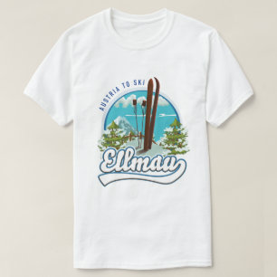 T-shirt Ellmau Autriche pour skier logo