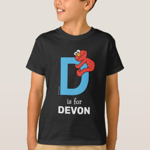 T-shirt Elmo Alphabet   D Bleu
