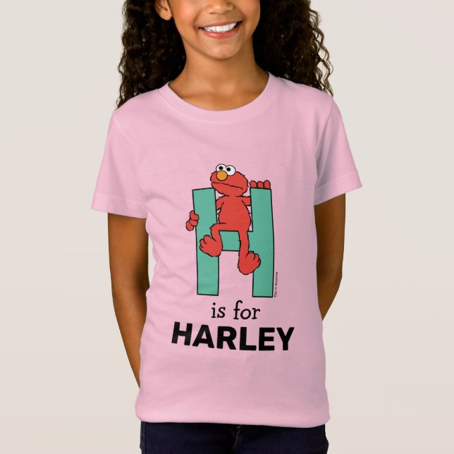 T-Shirt Elmo Alphabet | H Vert (Devant)