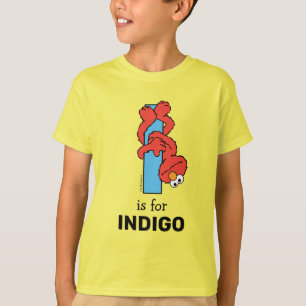 T-shirt Elmo Alphabet   I Bleu