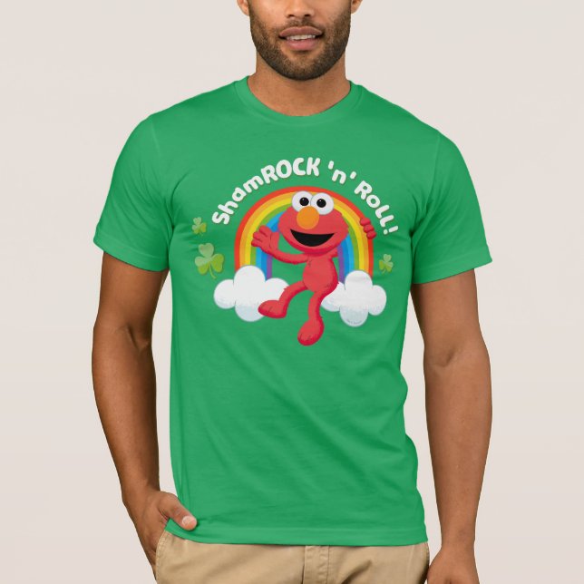 T-shirt Elmo | Arc en arc-en-ciel shamrock 'n' (Devant)