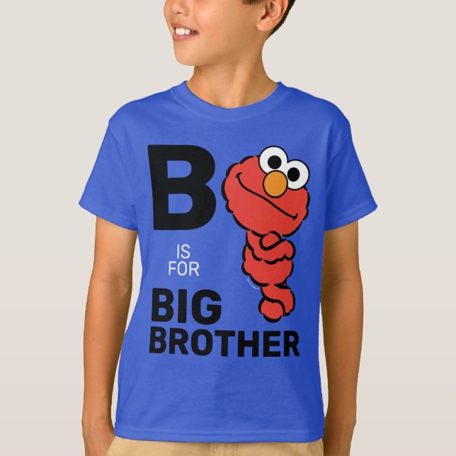 T-shirt Elmo | B est pour Big Brother (Devant)