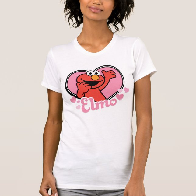 T-shirt Elmo dans le coeur Valentine (Devant)