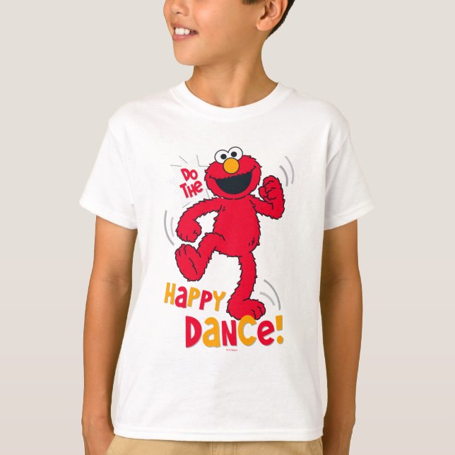 T-shirt Elmo | Faire la danse du bonheur (Devant)