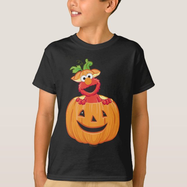 T-shirt Elmo | Halloween Jack-O-Lantern (Devant)