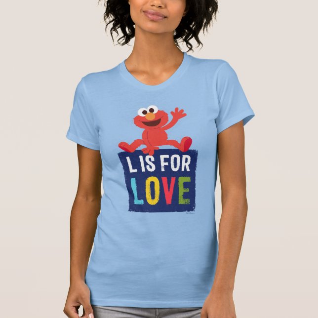 T-shirt Elmo | L est pour l'amour (Devant)