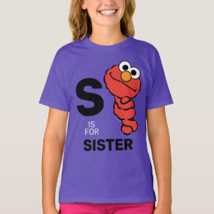 T-shirt Elmo   S est pour soeur