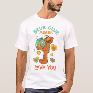 T-shirt Elmo tenant son poisson rouge