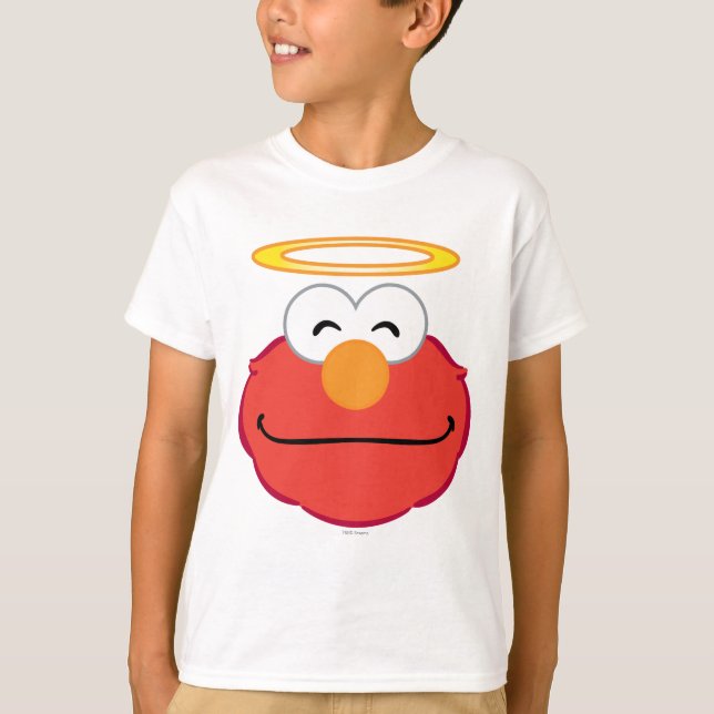 T-shirt Elmo visage souriant avec halo (Devant)