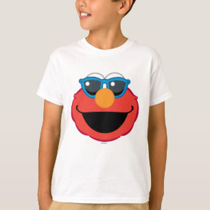 T-shirt Elmo visage souriant avec lunettes de soleil