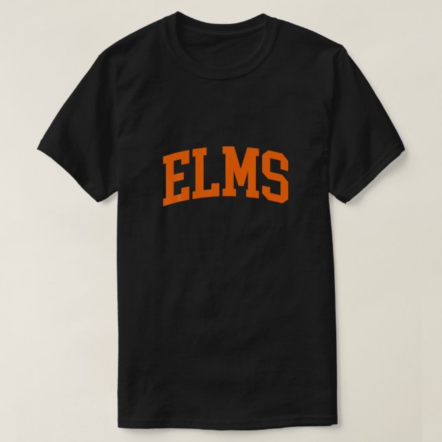 T-shirt Elms Arch Athletic College University Alumni Style (Design devant)