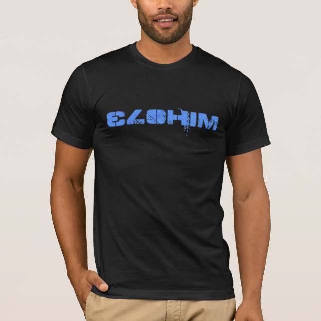 T-shirt Elohim 47 Bleu TRANS PNG (Devant)