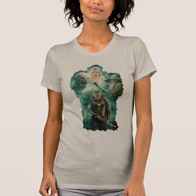 T-shirt ELROND™, Azog, Galadriel & Gandalf Graphic (Devant)