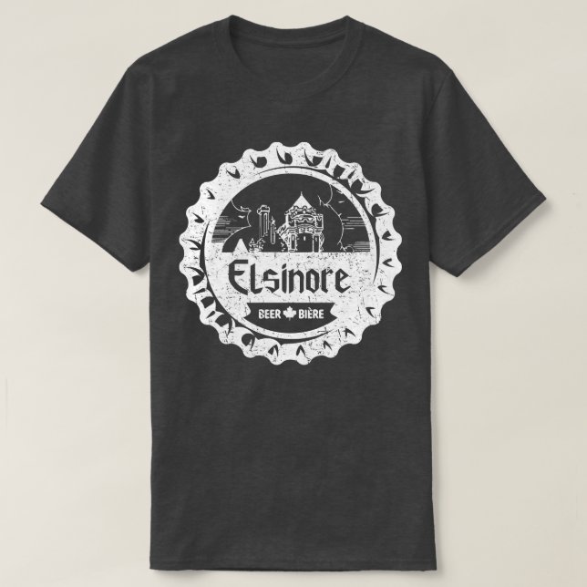 T-shirt Elsinore Beer Brasserie Strange Brew (Design devant)