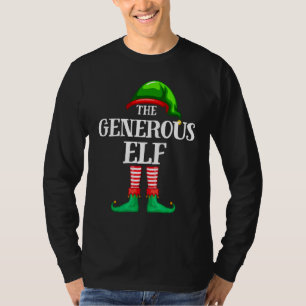 T-shirt Éluve Généreux de Noel pour le groupe de famille