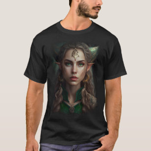 T-shirt Elven Warrior Elf Princess Imaginaire Vintage Fae 