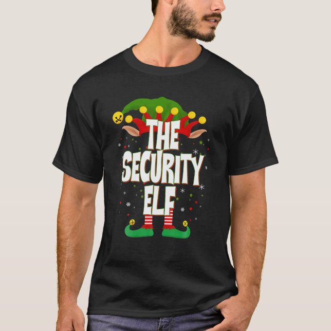 T-shirt Elves Group The Security Elf Christmas (Devant)