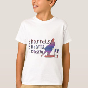 T-SHIRT EMBALLAGE DE BARIL DE FILLE