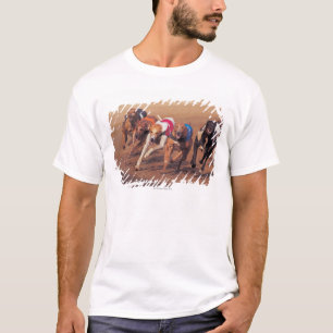 T-shirt Emballage de lévriers sur la voie
