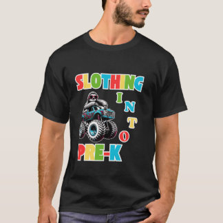T-shirt Embarquement Dans Pré K Funny Machines Monster Cam