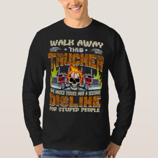 T-shirt Embarquez Ce Camionneur A Des Problèmes De Colère 