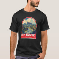 Emblem de Los Angeles California Travel Art