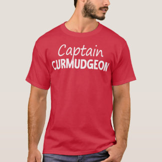 T-shirt Emblem du capitaine drôle Curmudgeon