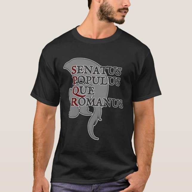 T-shirt Emblème Casque Centurion Spqr De L'Empire Romain (Devant)