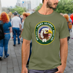 T-shirt Emblème d'aigle Drapeau USA   DD 214 Anciens de l'