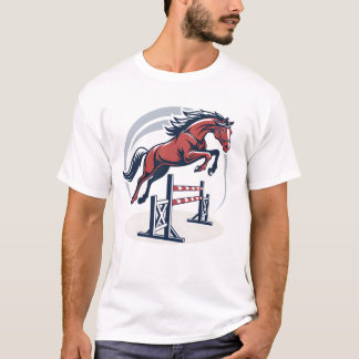 T-shirt Emblème de cheval Parfait pour les affiches sporti