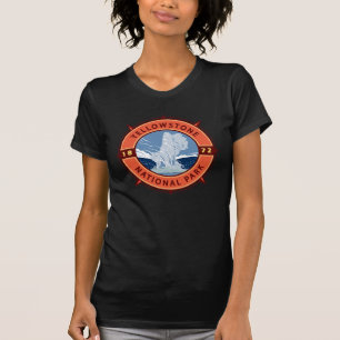 T-shirt Emblème de compass rétro du parc national Yellowst