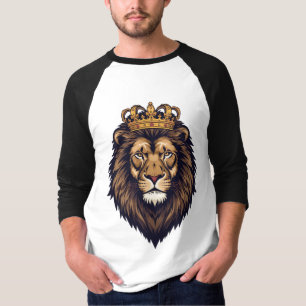 T-shirt Emblème de couronne de lion royal