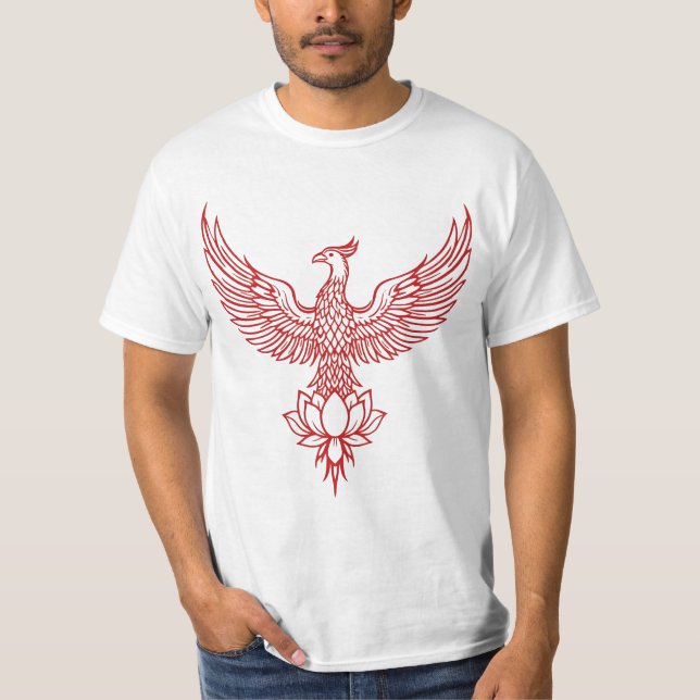 T-shirt Emblème de flamme Phoenix (Devant)