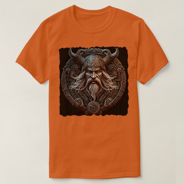 T-shirt Emblème de guerrier viking (Design devant)