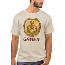 Emblème de joystick Gamer Pixel - Jeu vidéo rétro