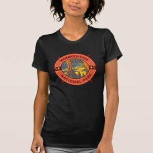 T-shirt Emblème de la compas rétro du parc national Mammot