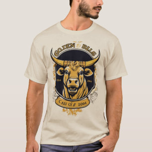 T-shirt Emblème de réunion des Golden Bulls Vintage