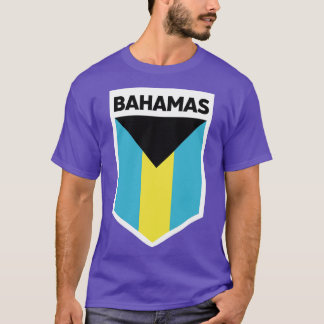 T-shirt Emblème drapeau des Bahamas