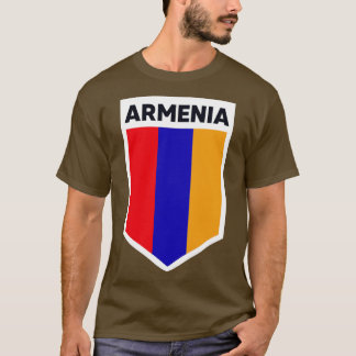 T-shirt Emblème du drapeau arménien