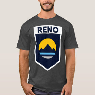 T-shirt Emblème du drapeau de la ville de Reno Nevada